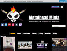 Tablet Screenshot of metalheadminis.com
